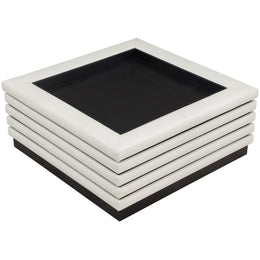 Meridian Rory Cream Vegan Leather Coffee Table