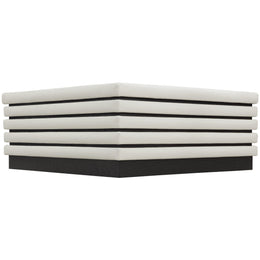 Meridian Rory Cream Vegan Leather Coffee Table