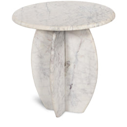 Meridian Formentera White End Table