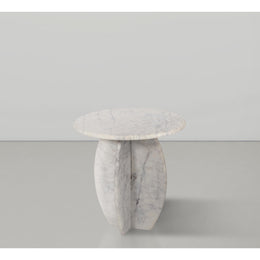 Meridian Formentera White End Table