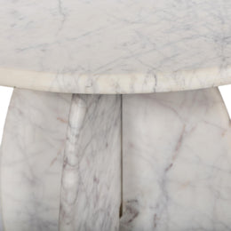 Meridian Formentera White End Table