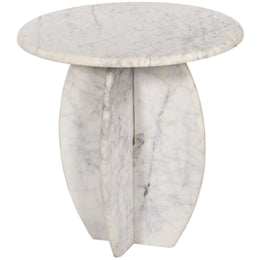 Meridian Formentera White End Table