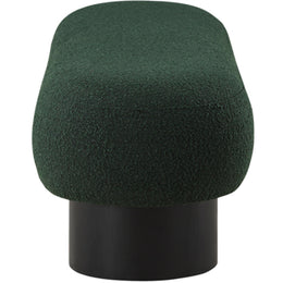 Meridian Robertson Green Boucle Fabric Bench