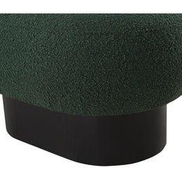 Meridian Robertson Green Boucle Fabric Bench