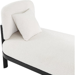 Meridian Maybourne Cream Boucle Fabric Chaise/Bench