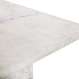 Meridian Verona White End Table