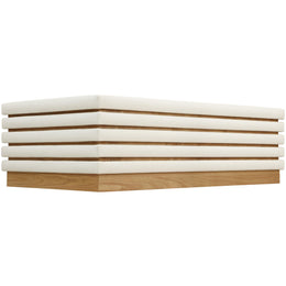 Meridian Rory Cream Vegan Leather Coffee Table