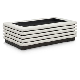 Meridian Rory Cream Vegan Leather Coffee Table