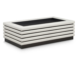 Meridian Rory Cream Vegan Leather Coffee Table