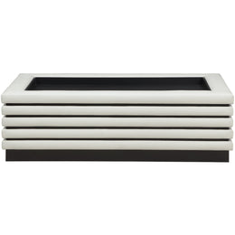 Meridian Rory Cream Vegan Leather Coffee Table