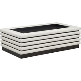 Meridian Rory Cream Vegan Leather Coffee Table