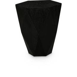 Meridian Diamante Black End Table