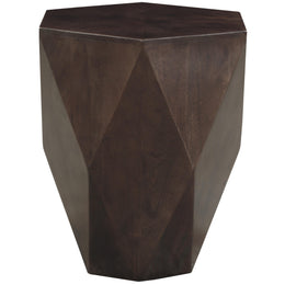 Meridian Diamante Brown End Table
