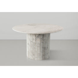 Meridian Genoa White Dining Table