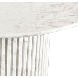 Meridian Genoa White Dining Table