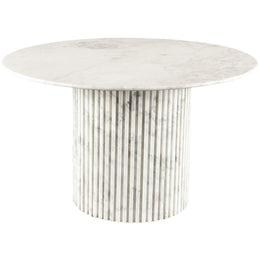 Meridian Genoa White Dining Table