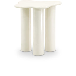 Meridian Romaine Cream End Table