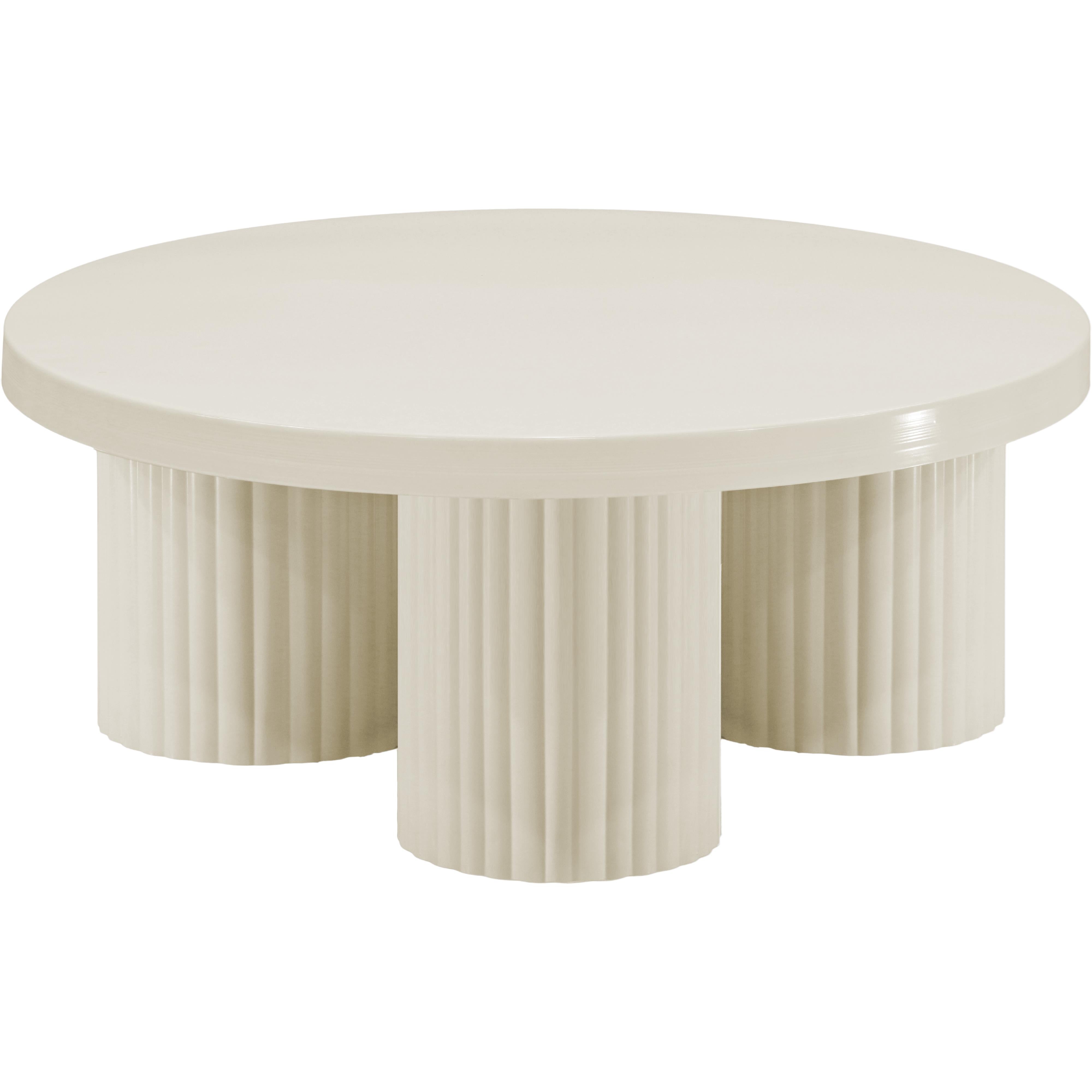Meridian Rhodes Cream Coffee Table