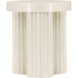 Meridian Rhodes Cream End Table