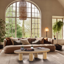 Meridian Beekman Oak Coffee Table