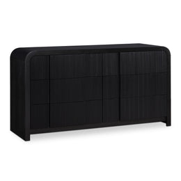 Meridian Fluted Black Dresser