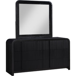 Meridian Fluted Black Dresser