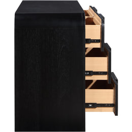 Meridian Fluted Black Dresser