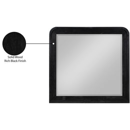 Meridian Fluted Black Mirror