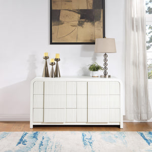 Meridian Fluted Cream Dresser