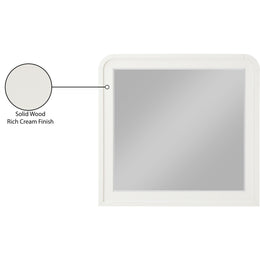 Meridian Fluted Cream Mirror