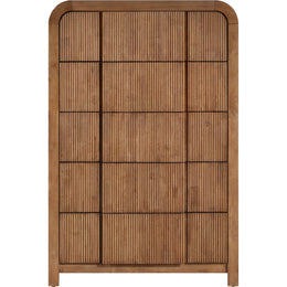 Meridian Fluted Walnut Chest