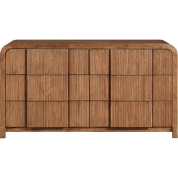 Meridian Fluted Walnut Dresser