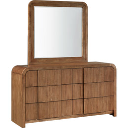 Meridian Fluted Walnut Dresser