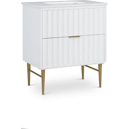 Meridian Modernist White Bathroom Vanity