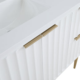Meridian Modernist White Bathroom Vanity