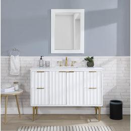 Meridian Modernist White Bathroom Vanity