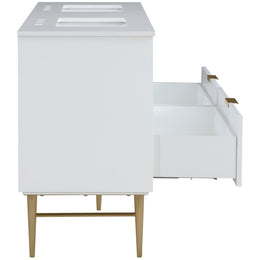 Meridian Modernist White Bathroom Vanity