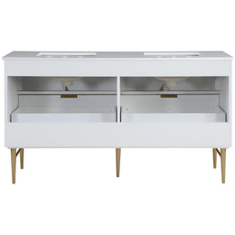 Meridian Modernist White Bathroom Vanity