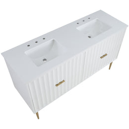 Meridian Modernist White Bathroom Vanity