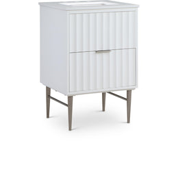 Meridian Modernist White Bathroom Vanity