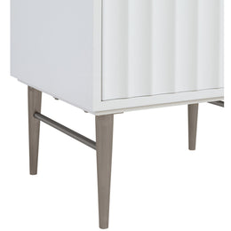 Meridian Modernist White Bathroom Vanity