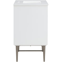 Meridian Modernist White Bathroom Vanity