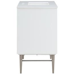 Meridian Modernist White Bathroom Vanity
