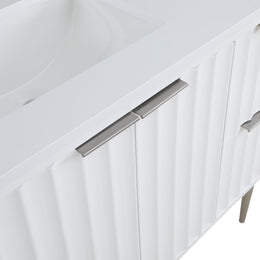 Meridian Modernist White Bathroom Vanity