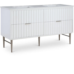 Meridian Modernist White Bathroom Vanity