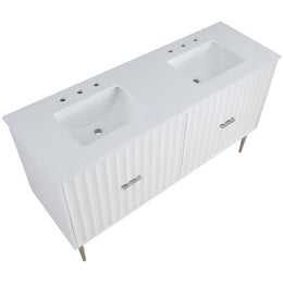 Meridian Modernist White Bathroom Vanity
