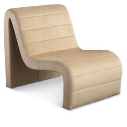 Meridian Ivy Camel Velvet Accent Chair