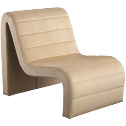 Meridian Ivy Camel Velvet Accent Chair