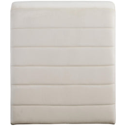 Meridian Ivy Cream Velvet Accent Chair
