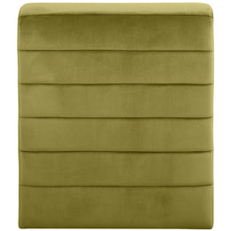 Meridian Ivy Olive Velvet Accent Chair